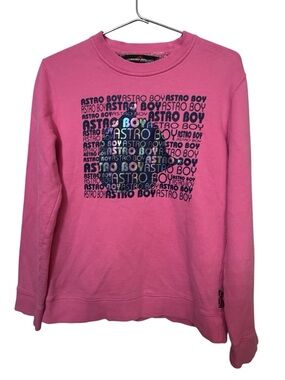 Retro Tezuka Productions Anime Pink 'Astro Boy' Graphic Sweatshirt Women’s M